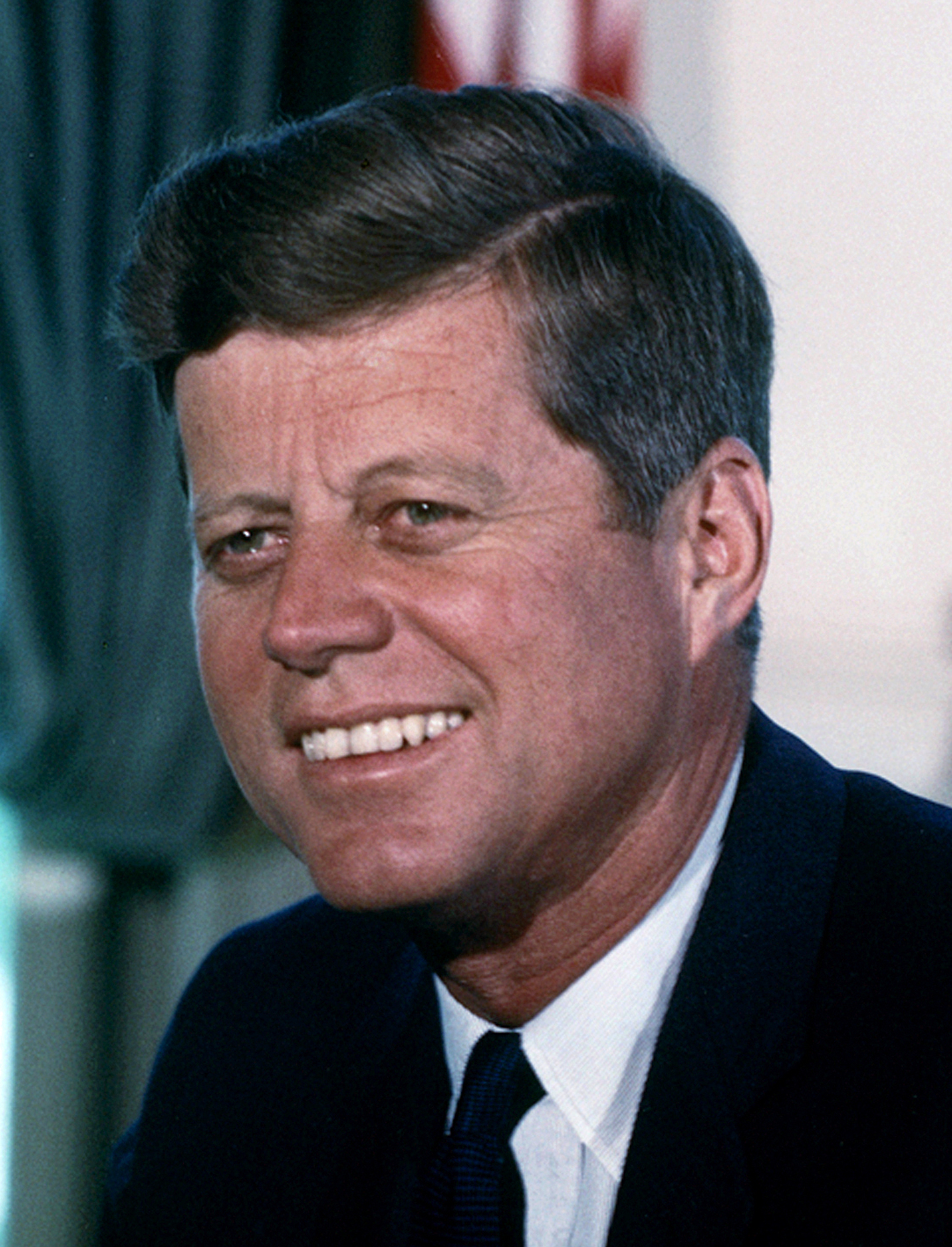 John F. Kennedy in an official portrait.