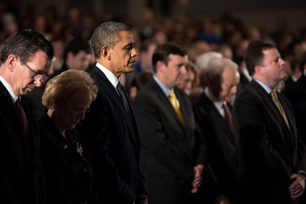 Barack Obama at the Sandy Hook interfaith vigil.