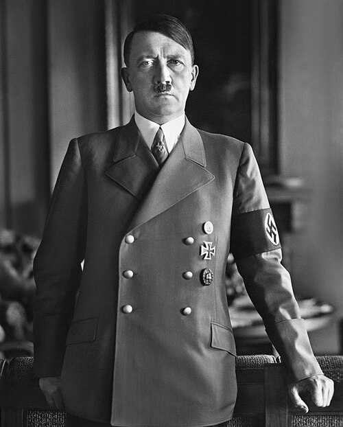 Historical portrait of Adolf Hitler.