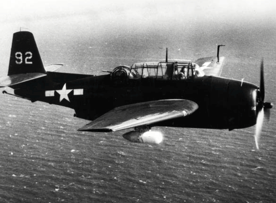 US Navy TBM-3E Avenger in flight