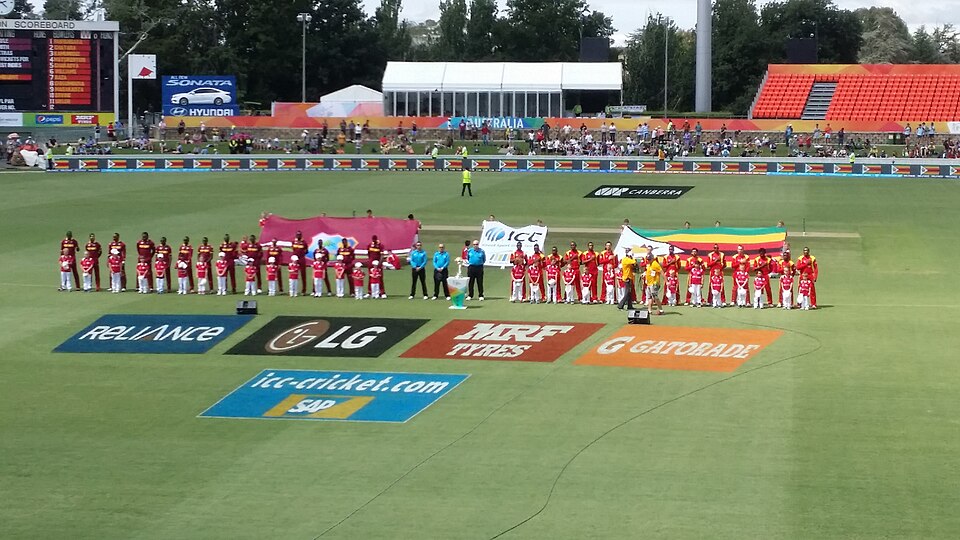 West Indies cricket team at a World Cup match in a file photograph