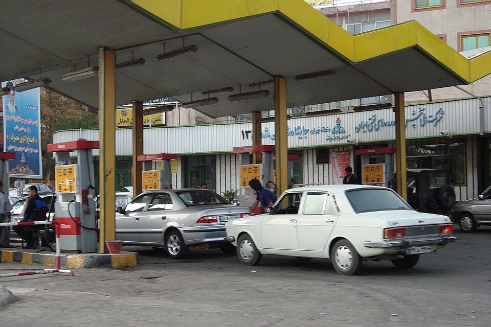Petrol station in Tehran in a file photograph
