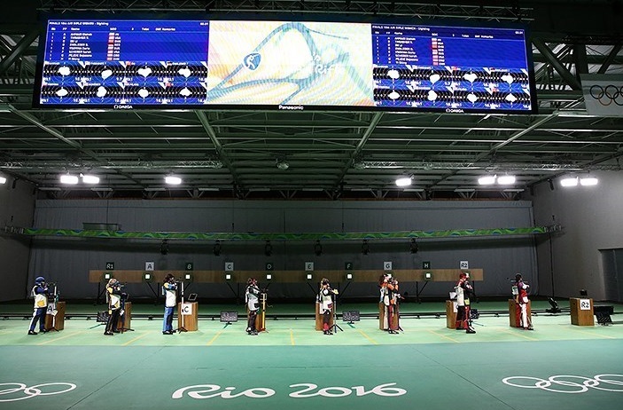 Women's 10-metre air-rifle range at the 2016 Olympics