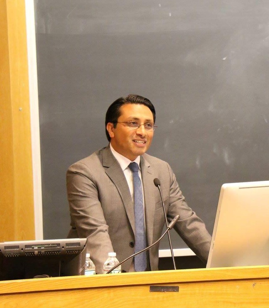 Swarnim Wagle speaking at a lectern in a July 2022 file photograph
