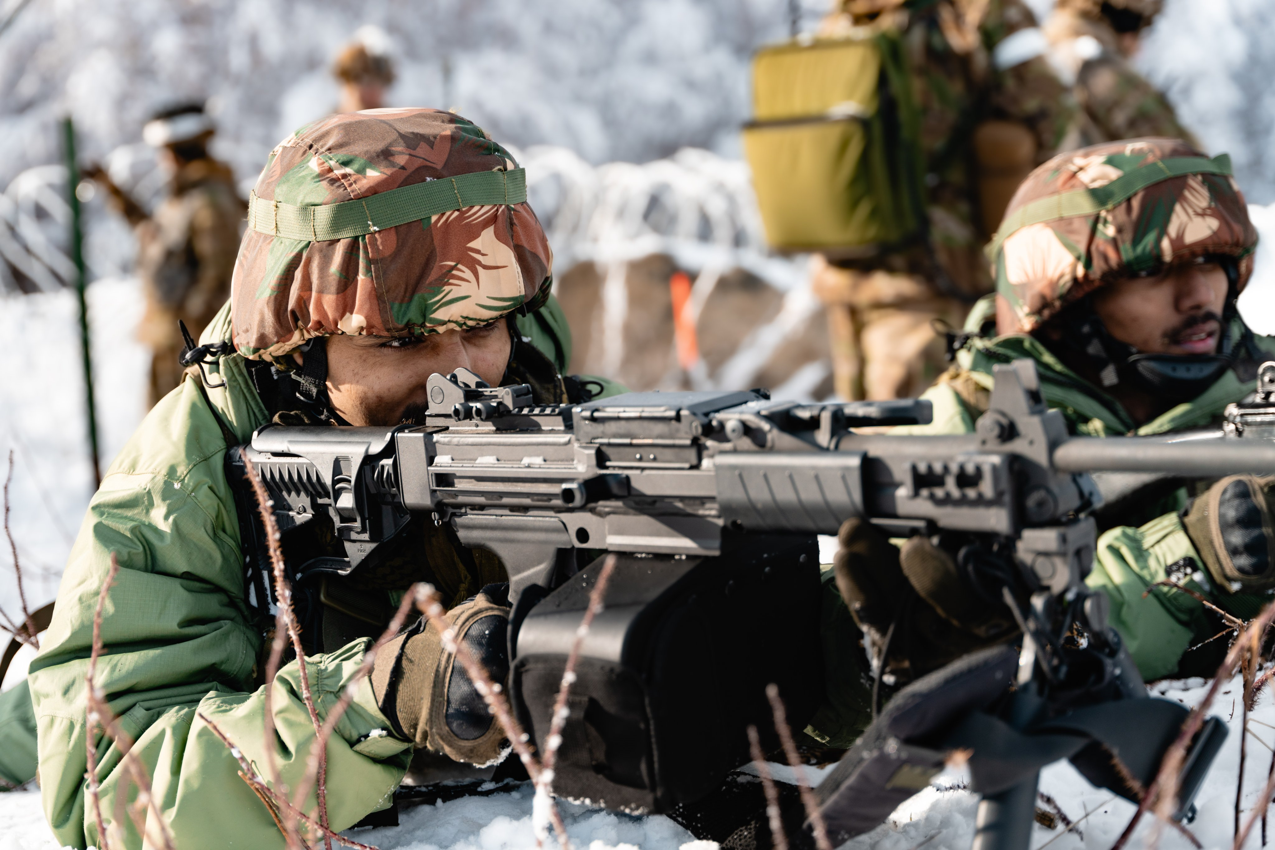 Indian Army soldiers during Yudh Abhyas 2023